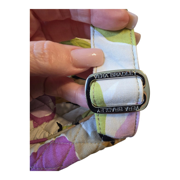 Vera Bradley Quilted Shoulder Bag Purse Satchel Large Multicolor Floral - Picture 7 of 10